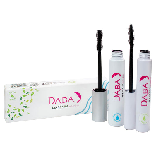 DABALASH Daba Duo - Waterproof Mascara & Gentle Vegan Mascara in Very Black - Promotes Longer, More Voluminous & Defined Lashes - Paraben Beauty & Personal Care Dabalash