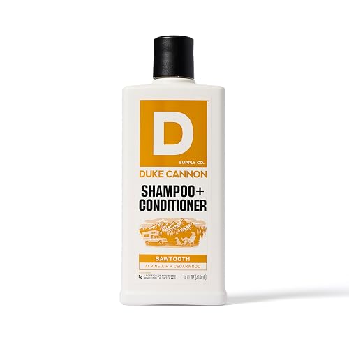 Duke Cannon Supply Co. 2-in-1 Hair Wash - Masculine Scent - Gentle Cleansing Hair Wash For Men - Stimulating Hair Shampoo & Conditioner - Strengthens Beauty & Personal Care Duke Cannon Supply Co.
