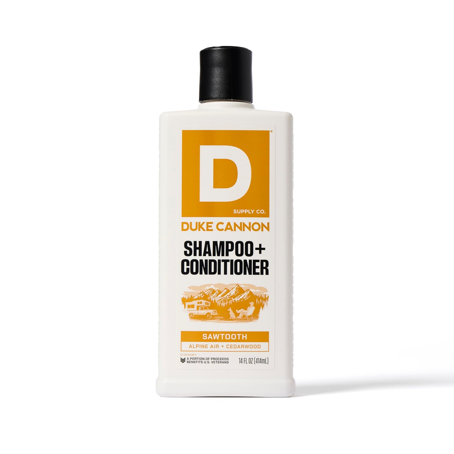 Duke Cannon Supply Co. 2-in-1 Hair Wash - Masculine Scent - Gentle Cleansing Hair Wash For Men - Stimulating Hair Shampoo & Conditioner - Strengthens Beauty & Personal Care Duke Cannon Supply Co.