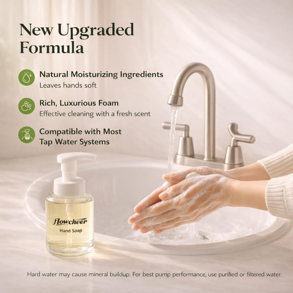 flowcheer Foaming Hand Soap Refill Tablets, 12 Pack (Makes 12 x 9 fl oz), Variety Fragrance Soap Tablets, Fresh & Clean Handwash, No Plastic Bottle Beauty and Personal Care flowcheer