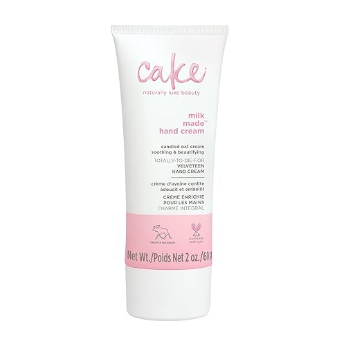 Cake Beauty Velveteen Hand Cream, Milk Made - Soothing, Lightweight Hand Cream - Oat Extract Concentrate, Marshmallow Root Extract & Shea Butter Beauty & Personal Care Cake Beauty