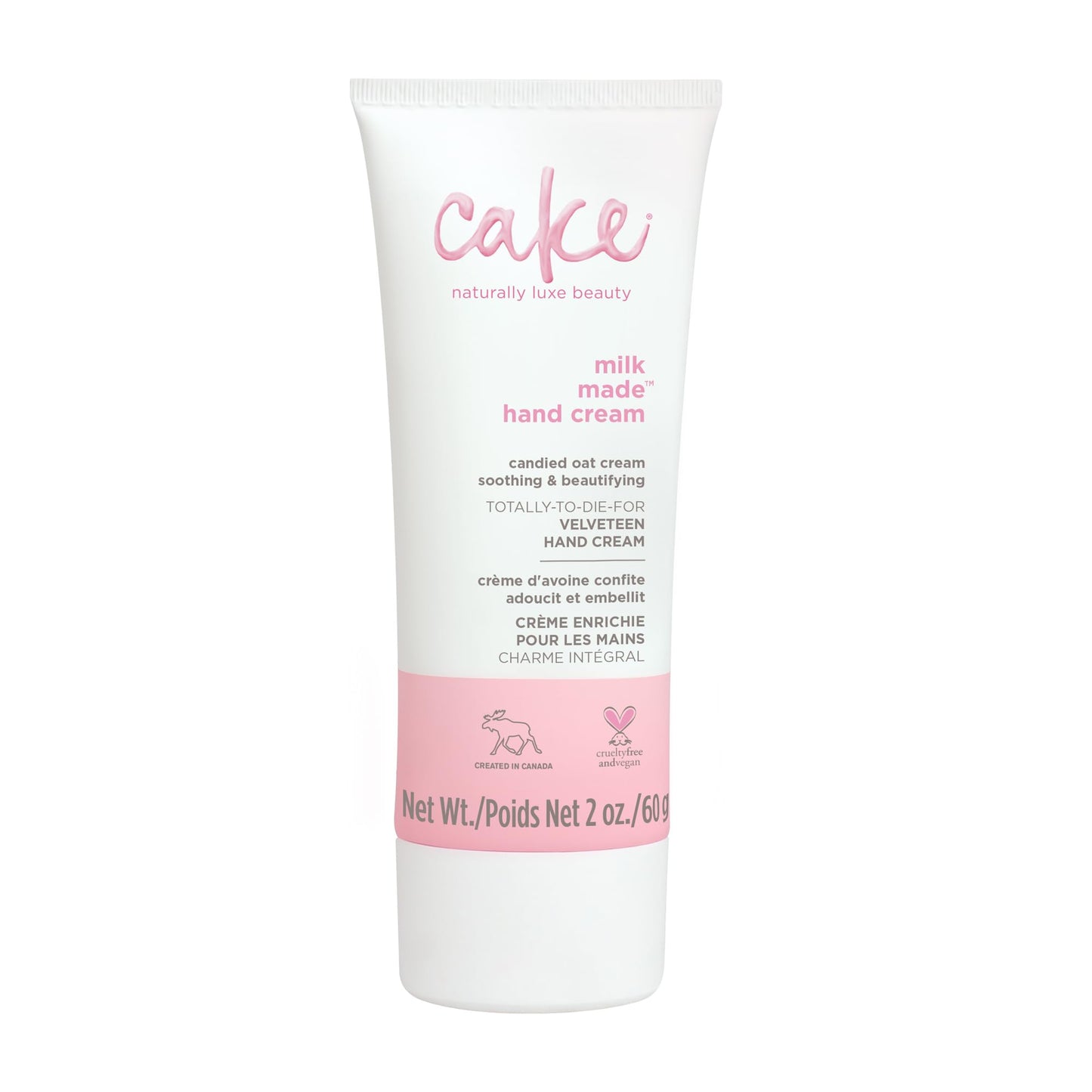 Cake Beauty Velveteen Hand Cream, Milk Made - Soothing, Lightweight Hand Cream - Oat Extract Concentrate, Marshmallow Root Extract & Shea Butter Beauty & Personal Care Cake Beauty