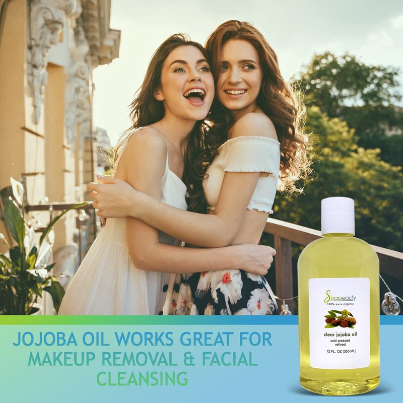 Soapeauty Clear Jojoba Oil | 100% Pure & Natural | Refined, Cold Pressed, Hexane Free | Moisturizing Oil for Skin, Face, Hair & Nails | 64 fl oz Beauty & Personal Care Soapeauty
