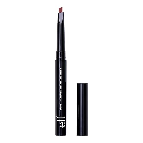 e.l.f. Love Triangle Lip Filler Liner, 2-in-1 Lipliner Pencil For Sculpting & Filling, Long-Lasting Intense Color, Vegan & Cruelty-Free, Plum Beauty & Personal Care e.l.f.