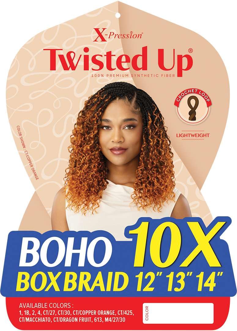 Outre X-Pression Twisted Up - Boho Box Braid 12" 13" 14" 10X (CT/27)