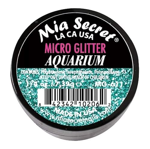 Mia Secret Professional Nail System Micro Glitter - .25 oz (Aquarium) Beauty & Personal Care Mia Secret
