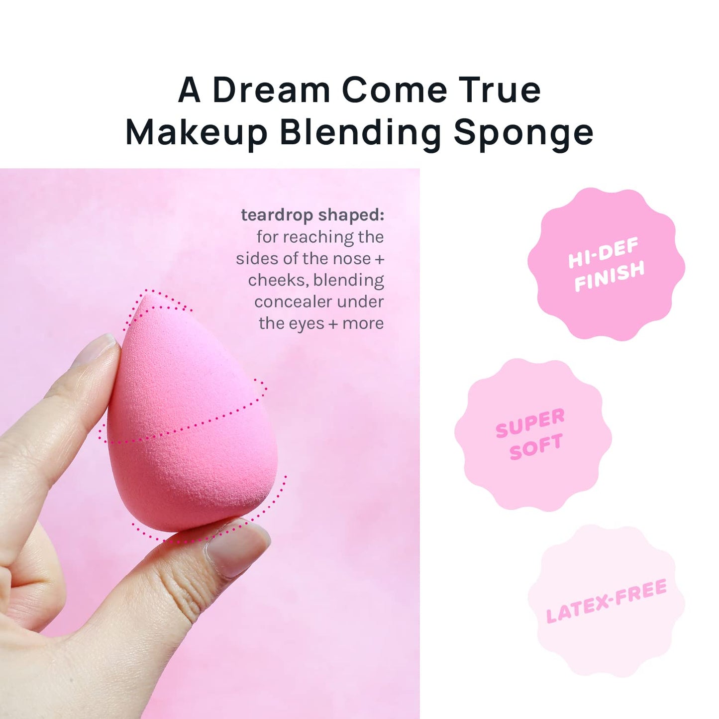 AOA Studio Collection makeup Sponge Set Latex Free and High-definition Set of 6 makeup Wonder blender For Powder Cream and Liquid, Super Soft Wonder Beauty & Personal Care AOA STUDIO