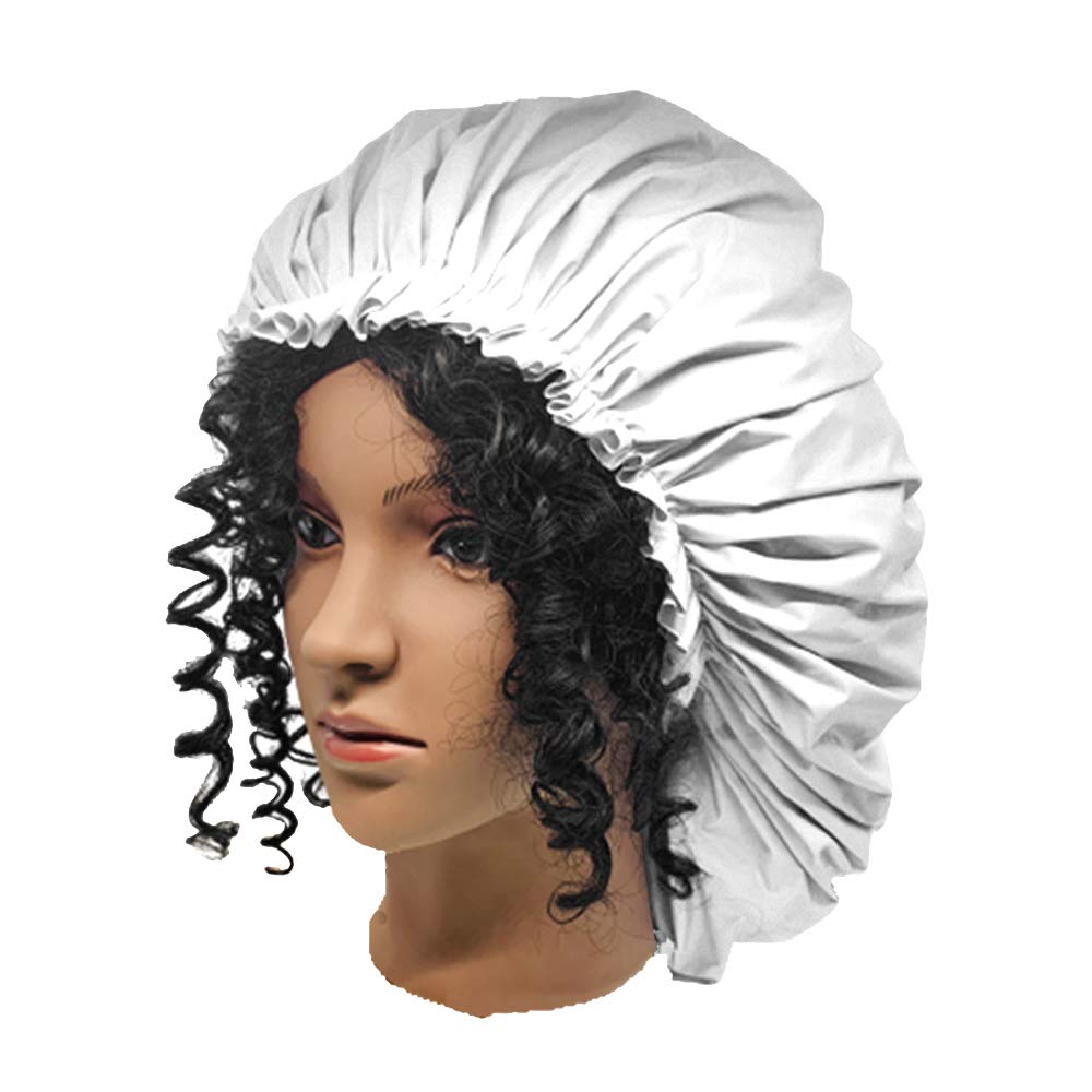 ELEBOX Premium Collection Super Jumbo Shower Cap White Beauty & Personal Care ELEBOX