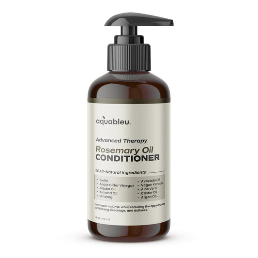 Aquableu Advanced Therapy Anti-Thinning Rosemary Oil Conditioner - Infused with 14 All-Natural Ingredients for Enhanced Volume, Strength, Thickness Beauty & Personal Care Aquableu