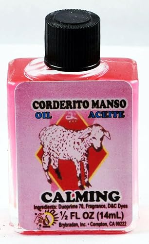 1 PC BRYBRADAN Calming Spiritual Oil ACEITE ESPIRITUAL CORDERITO MANSO -1/2 FL OZ 14.7ML Beauty & Personal Care MW