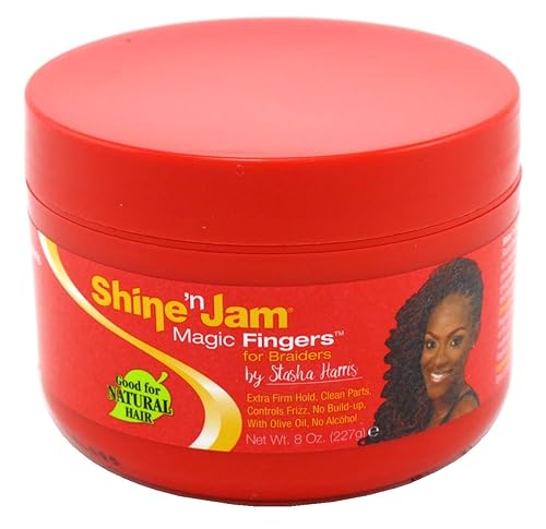 Shine N Jam Magic Fingers For Braiders Extra Firm Hold 8 Ounce (Pack of 6) Beauty & Personal Care Shine N Jam