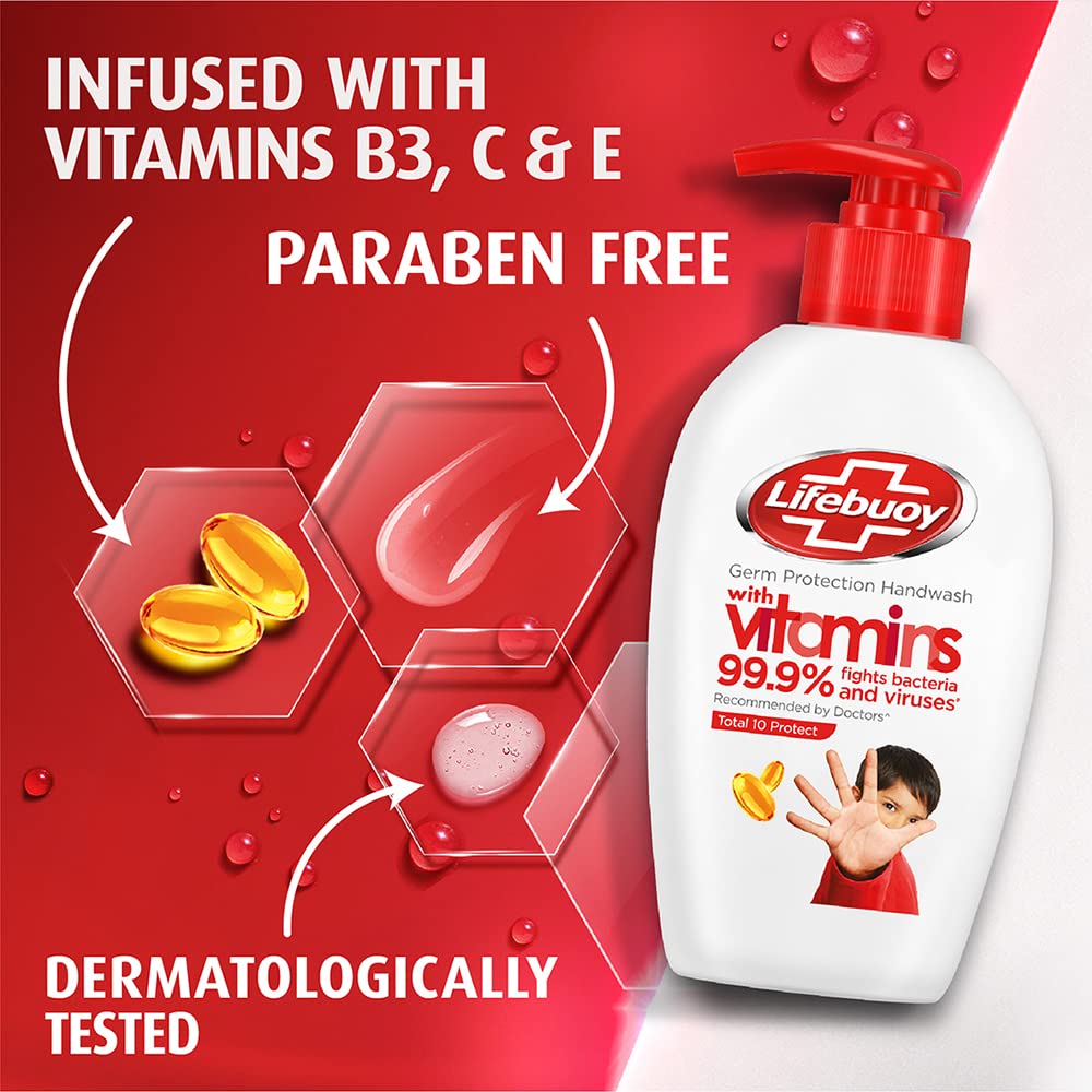 Lifebuoy Total 10 Activ Naturol Germ Protection Handwash Refill, 750 ml Beauty & Personal Care Lifebuoy