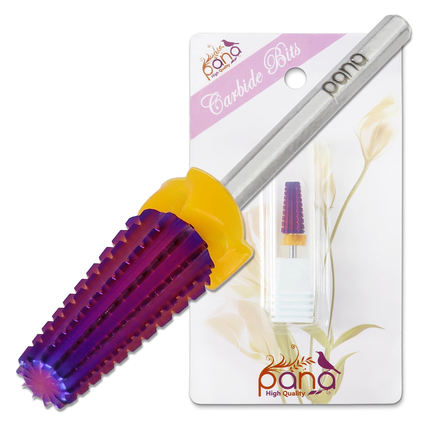PANA 3/32" Shank 5-in-1 Nail Carbide Bit - (Triple Coarse - 2X Coarse Grit, Purple) - Two Way Rotate use for Both Left and Right Handed Fast remove Beauty & Personal Care PANA