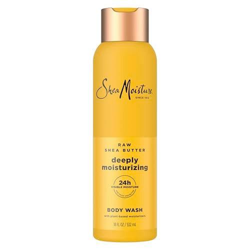SheaMoisture Raw Shea Butter Body Wash Moisturize and Restore Deeply Moisturizing body wash for 24H Visible Moisture for Healthy, Glowing Skin 18 oz Beauty & Personal Care Shea Moisture