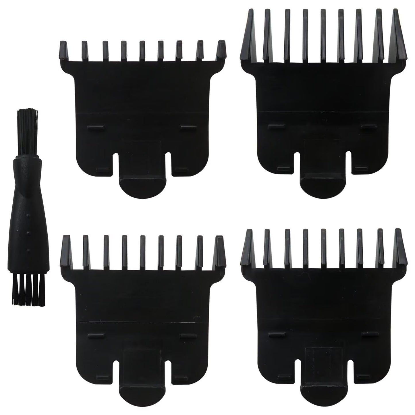 Replacement Trimmer Guards Cutting Lengths from 1/32"-3/8" Inch for Andis T Outliner #04710#04521 Blade Snap-on Attachment Combs Set, 5 Pcs Black Beauty and Personal Care GRABOTE