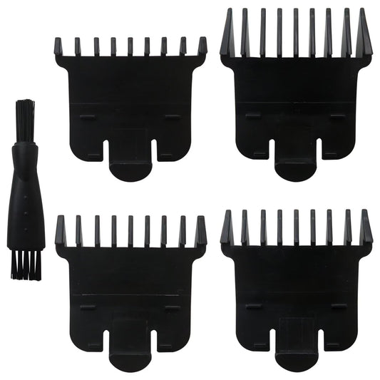 Replacement Trimmer Guards Cutting Lengths from 1/32"-3/8" Inch for Andis T Outliner #04710#04521 Blade Snap-on Attachment Combs Set, 5 Pcs Black Beauty and Personal Care GRABOTE