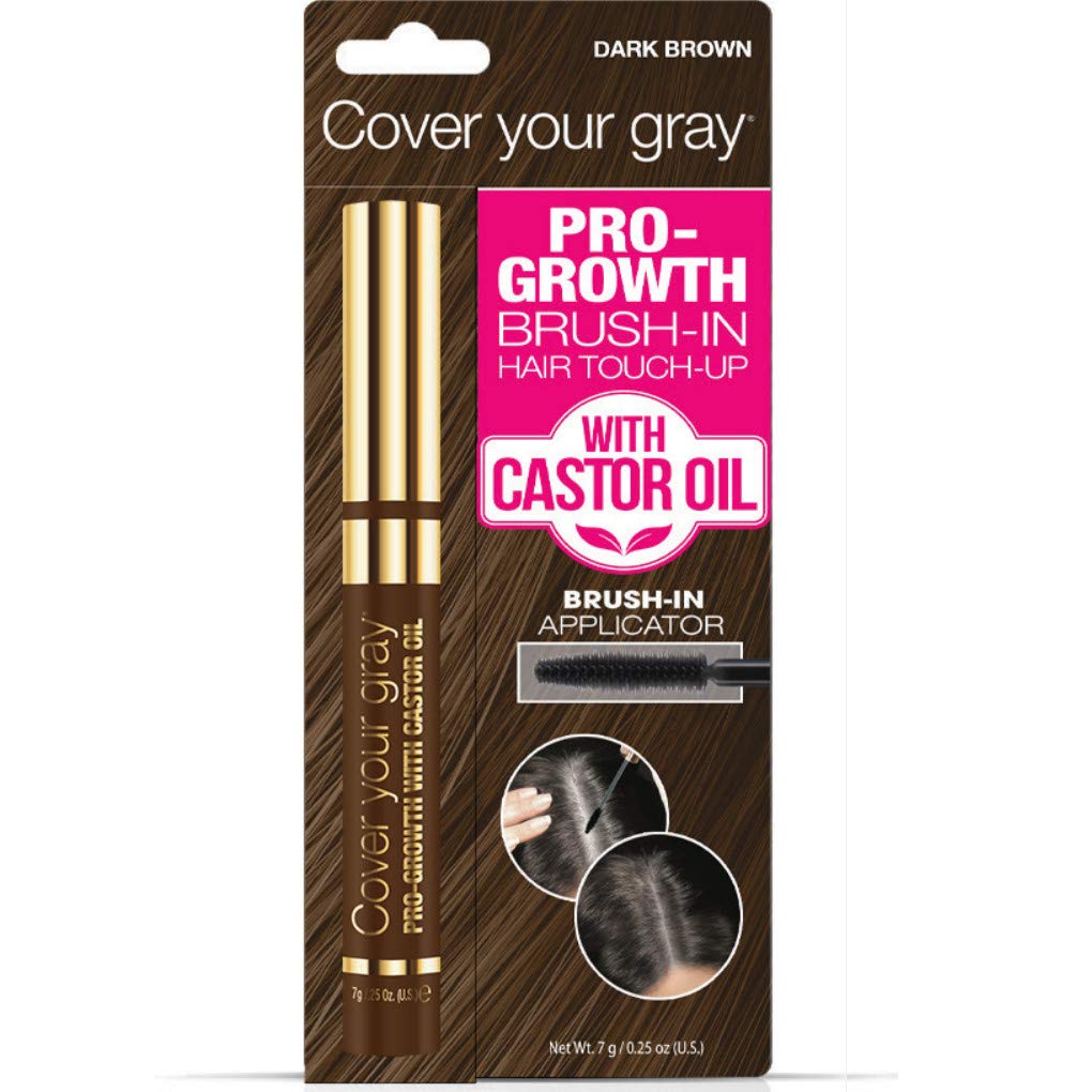 Cover Your Gray Pro-Growth Hair Touch-up with Castor Oil - Dark Brown Beauty & Personal Care Cover Your Gray