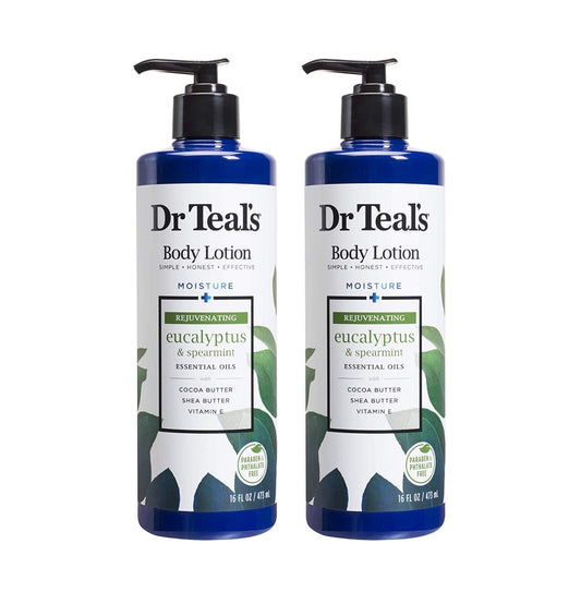Dr. Teal's Body Lotion Moisture Rejuvenating Eucalyptus & Spearmint, 16 fl oz Pack of 2 Beauty & Personal Care Dr Teal's