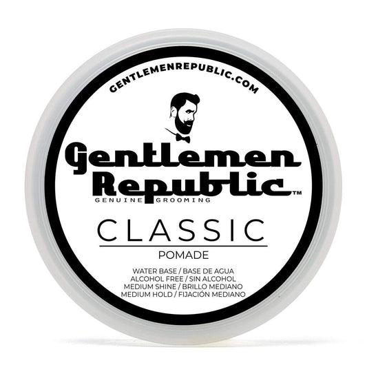 Gentlemen Republic Classic Pomade for Men - Water Based Pomade for Medium Hold & Shine, Premium Mens Hair Styling Products with No Beeswax - Ideal Beauty & Personal Care Gentlemen Republic
