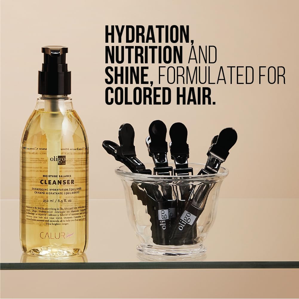 Oligo Professionnel - Calura Moisture Balance Cleanser & Conditioner - Sulfate free - Vegan - Paraben free - Color safe - Shine - Hydrating formula Beauty & Personal Care Oligo Professionnel