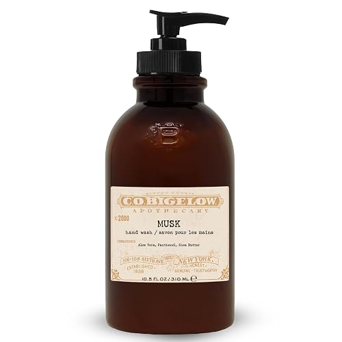 C.O. Bigelow Musk Hand Wash, Iconic Collection Liquid Hand Soap with Shea Butter, Glycerin, Aloe Vera, 10.5 Fl Oz Beauty & Personal Care C. O. Bigelow