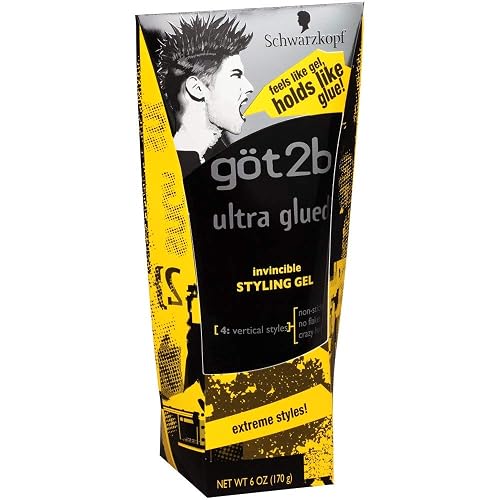 Got 2B Glued Ultra Styling Gel 6 Ounce (177ml) (6 Pack) Beauty & Personal Care Got2B