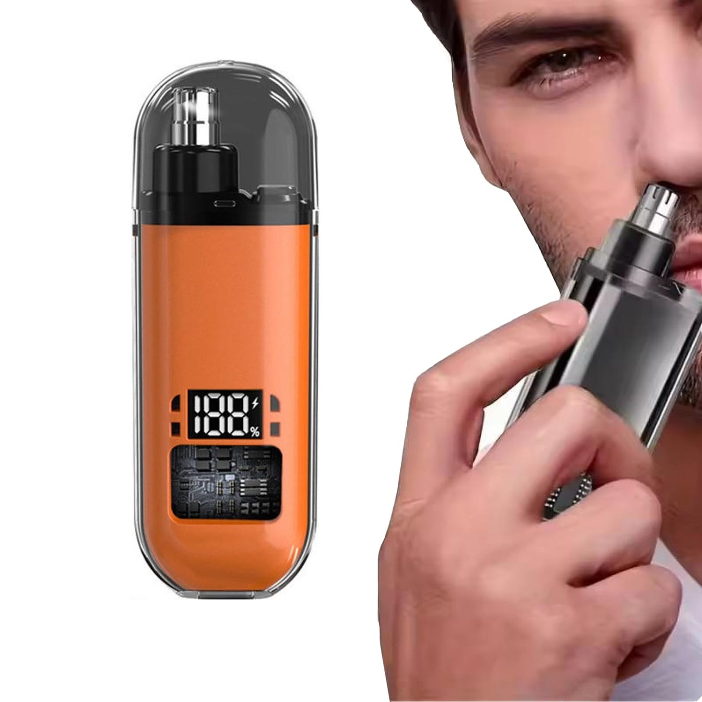 ZHIIDIAN Electric Mini USB Rechargeable Nose Hair Trimmer with Waterproof Washable Head Beauty and Personal Care ZHIIDIAN