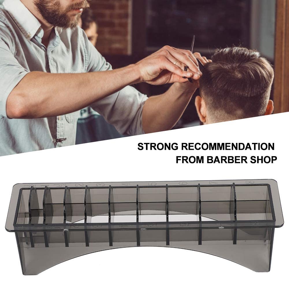 Rectangular Plastic Comb Organizer, 10 Grid Base for Electric Hair Clipper Limit Combs and Tools Beauty and Personal Care YUYTE
