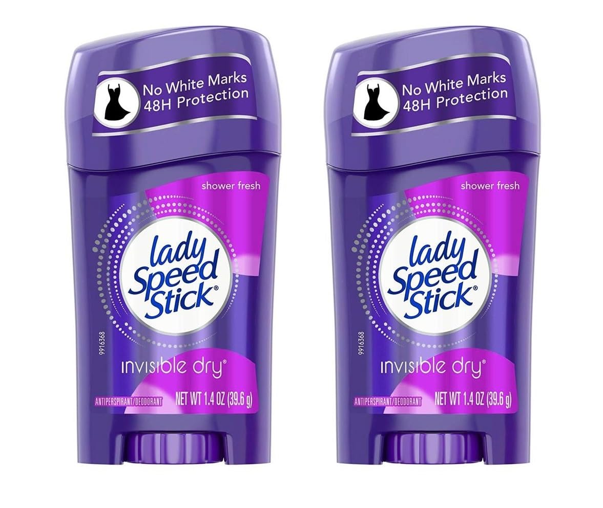 Lady Speed Stick Deodorant 1.4 Ounce Shower Fresh (41ml) (2 Pack) Beauty & Personal Care Lady Speed Stick