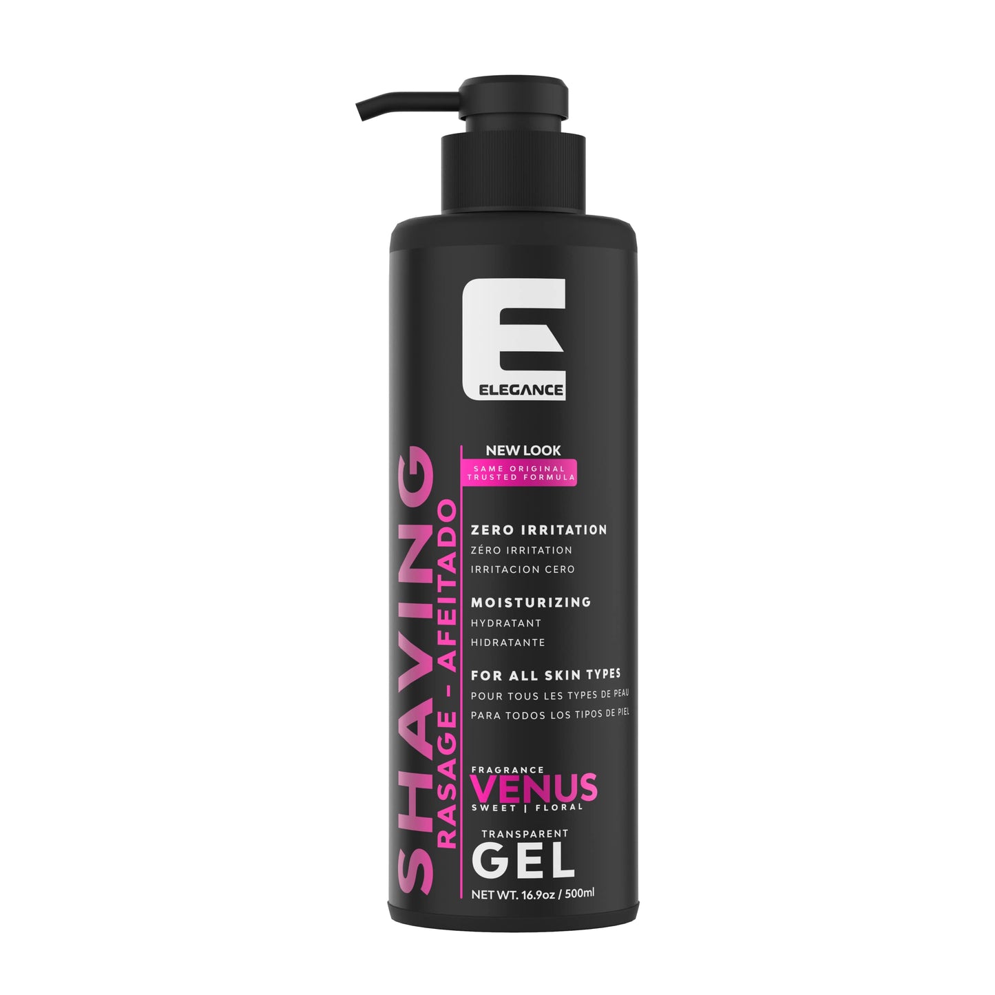 E Elegance Barber Accessories - Transparent Shaving Gel For Men Or Women, Sweet/Floral Venus Fragrance - The Ultimate Shaving Solution For A Smooth Beauty and Personal Care E Elegance