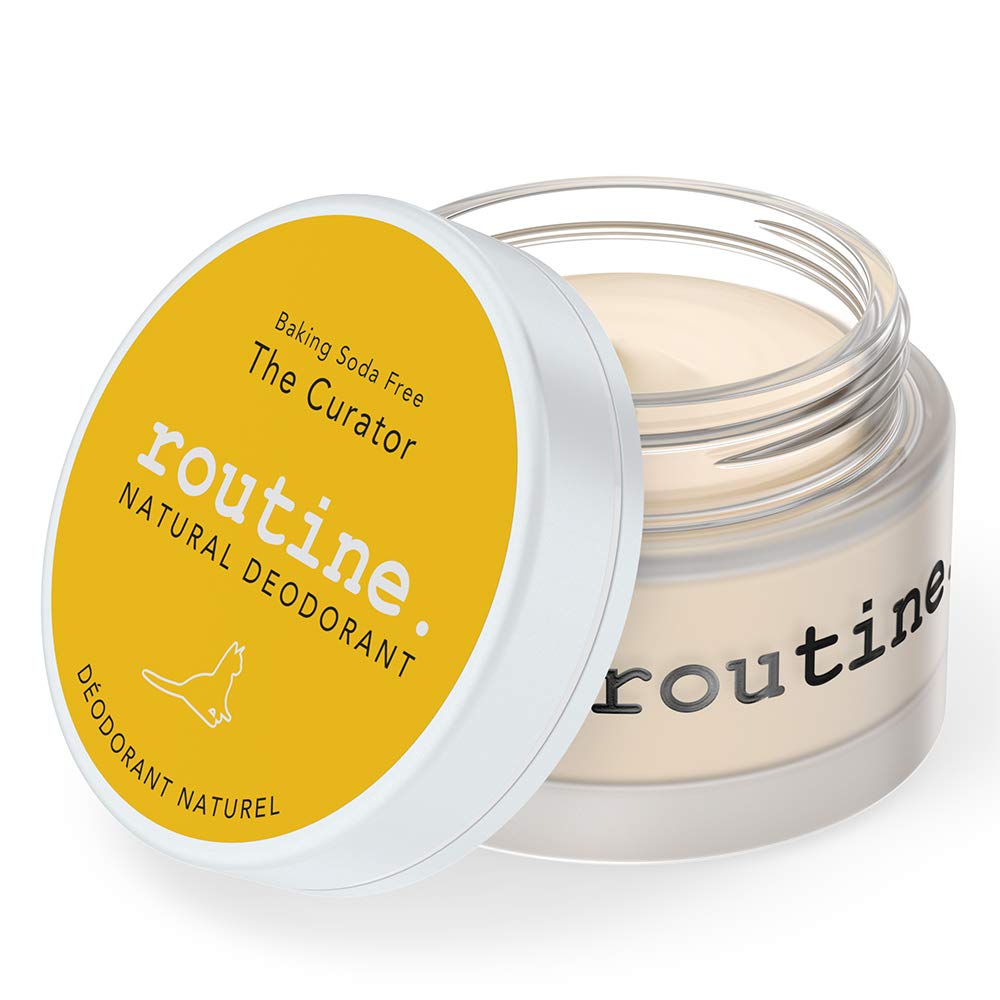 Routine. Natural Deodorant (2 Fluid Oz.) The Curator (Baking Soda Free) - Aluminum Free Natural Deodorant for Women & Men - Eucalyptus, Geranium Beauty and Personal Care Routine