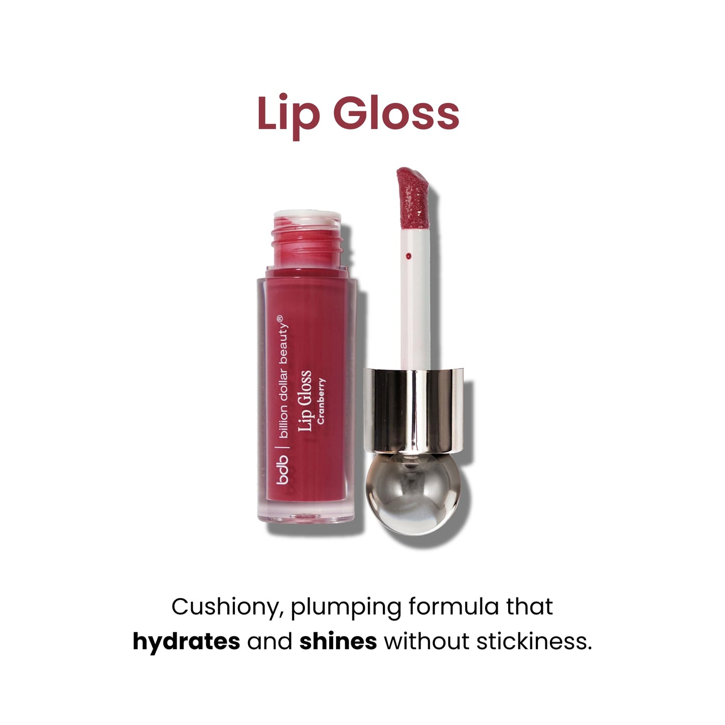 billion dollar brows bdb Lip Gloss with Lip Liner Set - Moisturizing High Shine, Lightweight Glossy, Plumping Lip Gloss, Cranberry Beauty & Personal Care billion dollar brows