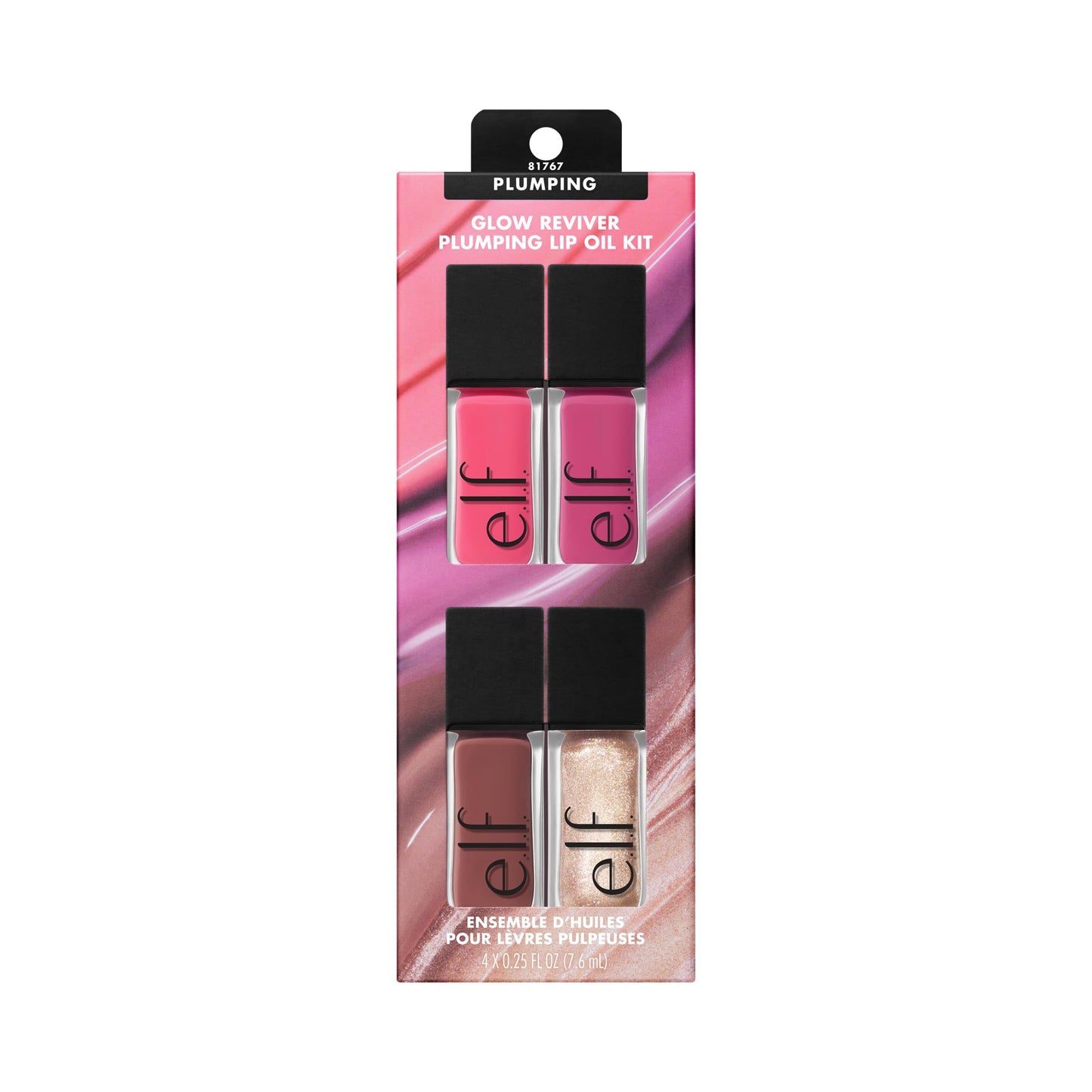 e.l.f. Glow Reviver Plumping Lip Oil Kit, Nourishing Tinted Lip Oils For A High-Shine Finish, Infused With Jojoba Oil, Vegan & Cruelty-Free, 4 Shades Beauty & Personal Care e.l.f.