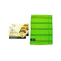 Five Grains Exfoliating Scrub Soap 3.2oz 2pcs + Songwol Korean Exfoliating Towel Green 13cm X 23.5cm 2pcs Beauty & Personal Care ADDY & PLUSY
