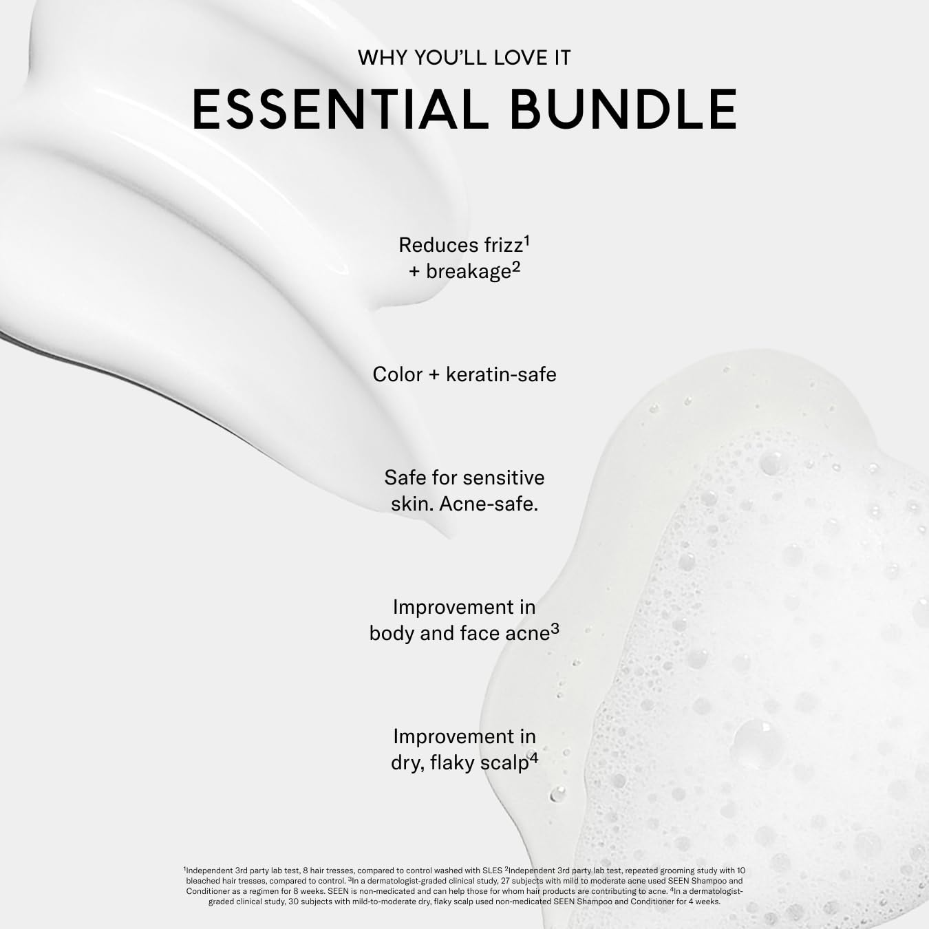 SEEN Shampoo & Conditioner Bundle, Scented - Non-Comedogenic Hair Care Set, Dermatologist-Developed, Safe for Sensitive, Eczema & Acne-Prone Skin Beauty & Personal Care SEEN