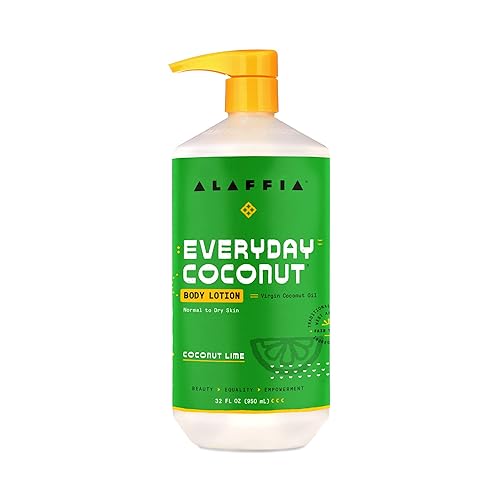 Alaffia EveryDay Coconut Hydrating Body Lotion, Normal to Dry Skin, Moisturizing Support for Soft & Supple Skin, Coconut Lime, 32 Fl Oz Beauty & Personal Care Alaffia