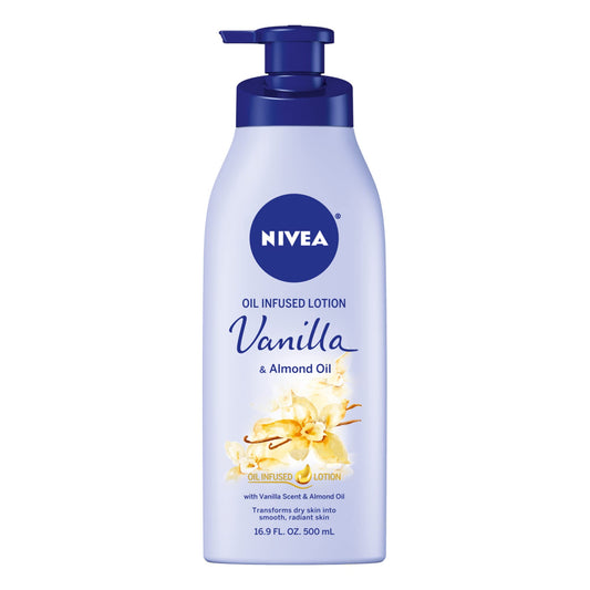 Nivea Lotion Oil-Infused Vanilla/Almond Oil 16.9 Ounce Pump (500ml) Beauty & Personal Care NIVEA