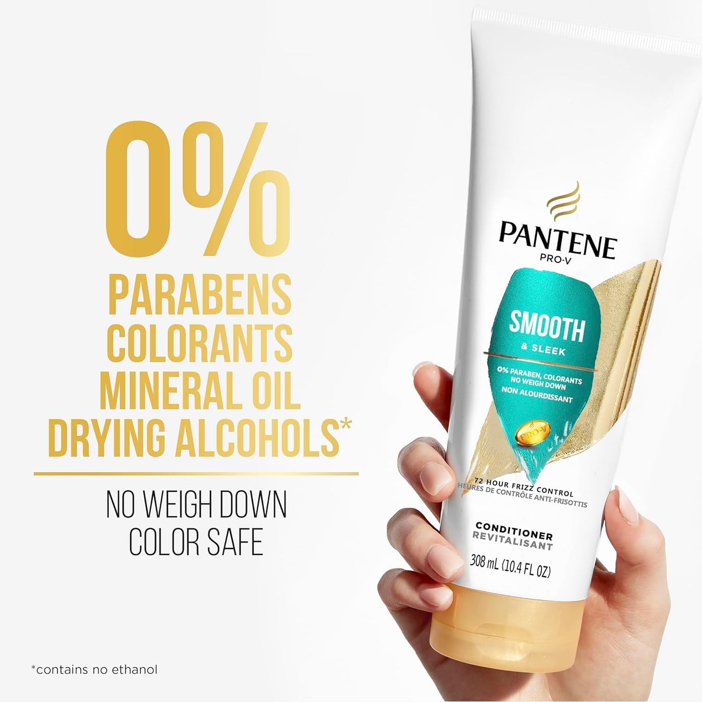 Pantene PRO-V Smooth & Sleek Conditioner, Frizz Control, 10.4 oz (Pack of 2) Beauty & Personal Care Pantene