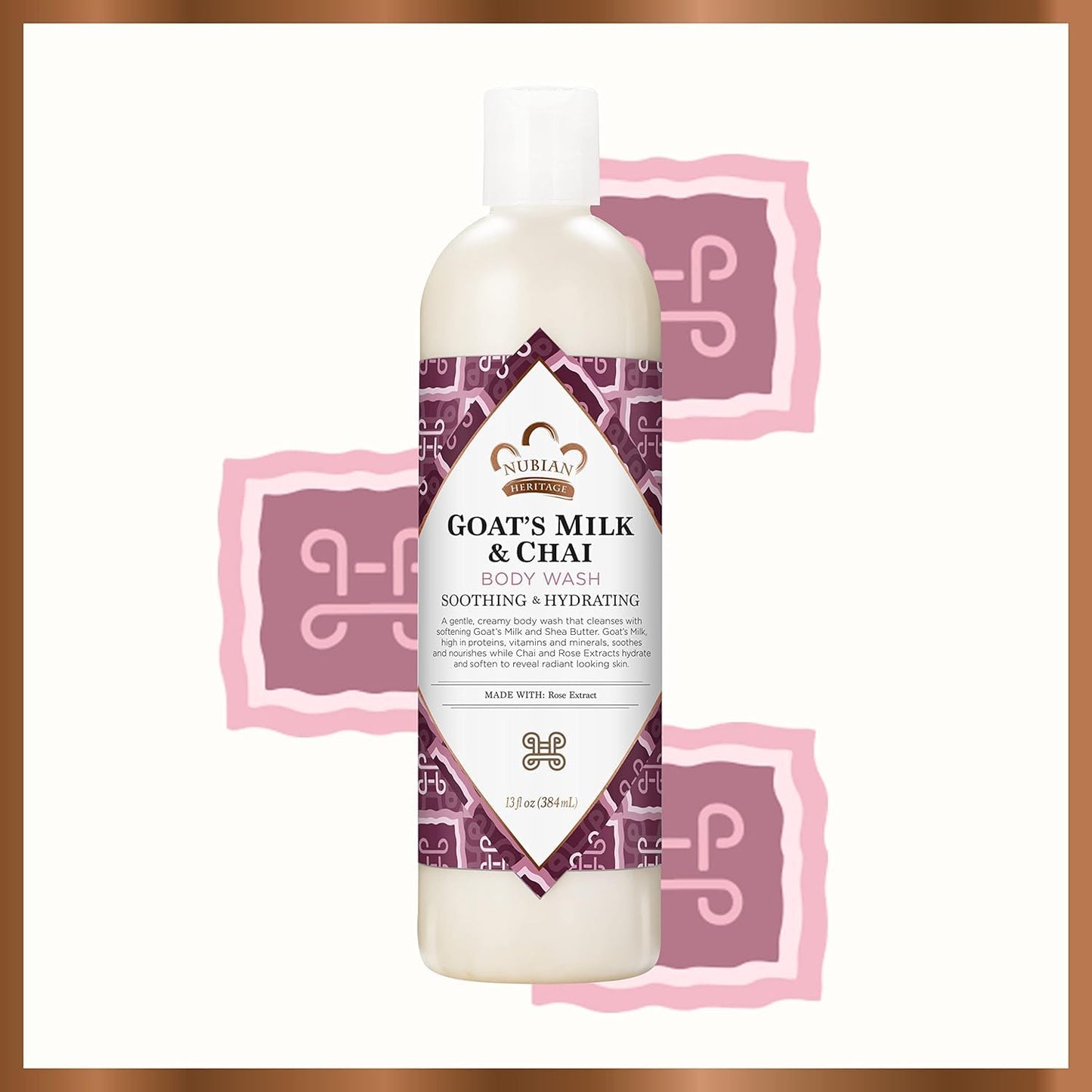 Nubian Heritage: Goat's Milk & Chai Body Wash, 13 Oz (3 Pack) Beauty & Personal Care Nubian Heritage