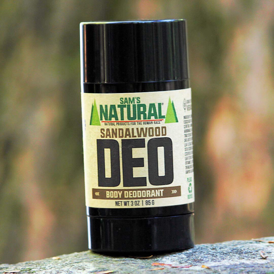 Sam’s Natural Deodorant - Sandalwood - Holiday Gifts - Stocking Stuffers - Aluminum Free DEO - No phthalates, parabens, sulfates, or dyes - For Men Beauty and Personal Care Sam's Natural