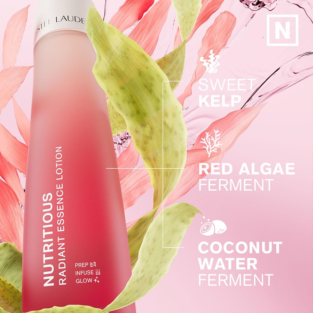 Estée Lauder Nutritious Radiant Essence Treatment Lotion Toner with Niacinamide | Pore Minimizing Skin Essence, 6.7 Fl Oz Beauty & Personal Care Estée Lauder