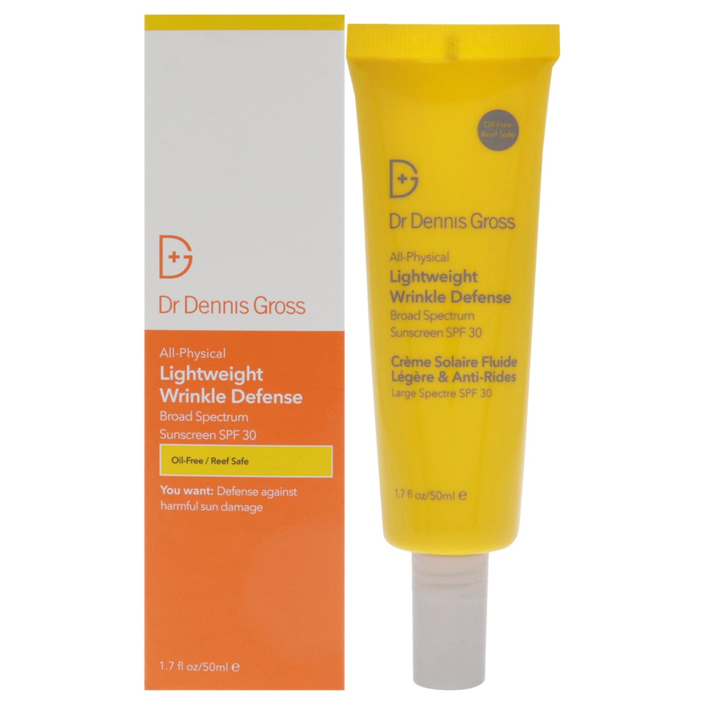 Dr Dennis Gross All Physical Lightweight Wrinkle Defense SPF 30 Sunscreen Unisex 1.7 oz Beauty & Personal Care Dr Dennis Gross