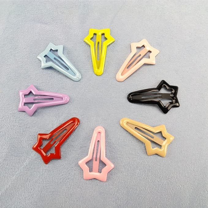 Duehut HLLMX 10 PCS Colorful Stars Duckbill Clip Hair Clip Non-slip Toddlers Colorful Cute Lovely Metal Hair Barrettes Hair Accessories for Kids Teens Beauty & Personal Care Duehut