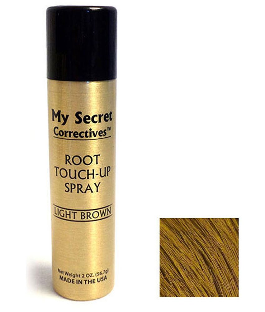 My Secret Correctives Root Touch-Up Natural Highlight Spray - 2 oz - LIGHT BROWN Beauty & Personal Care My Secret Correctives
