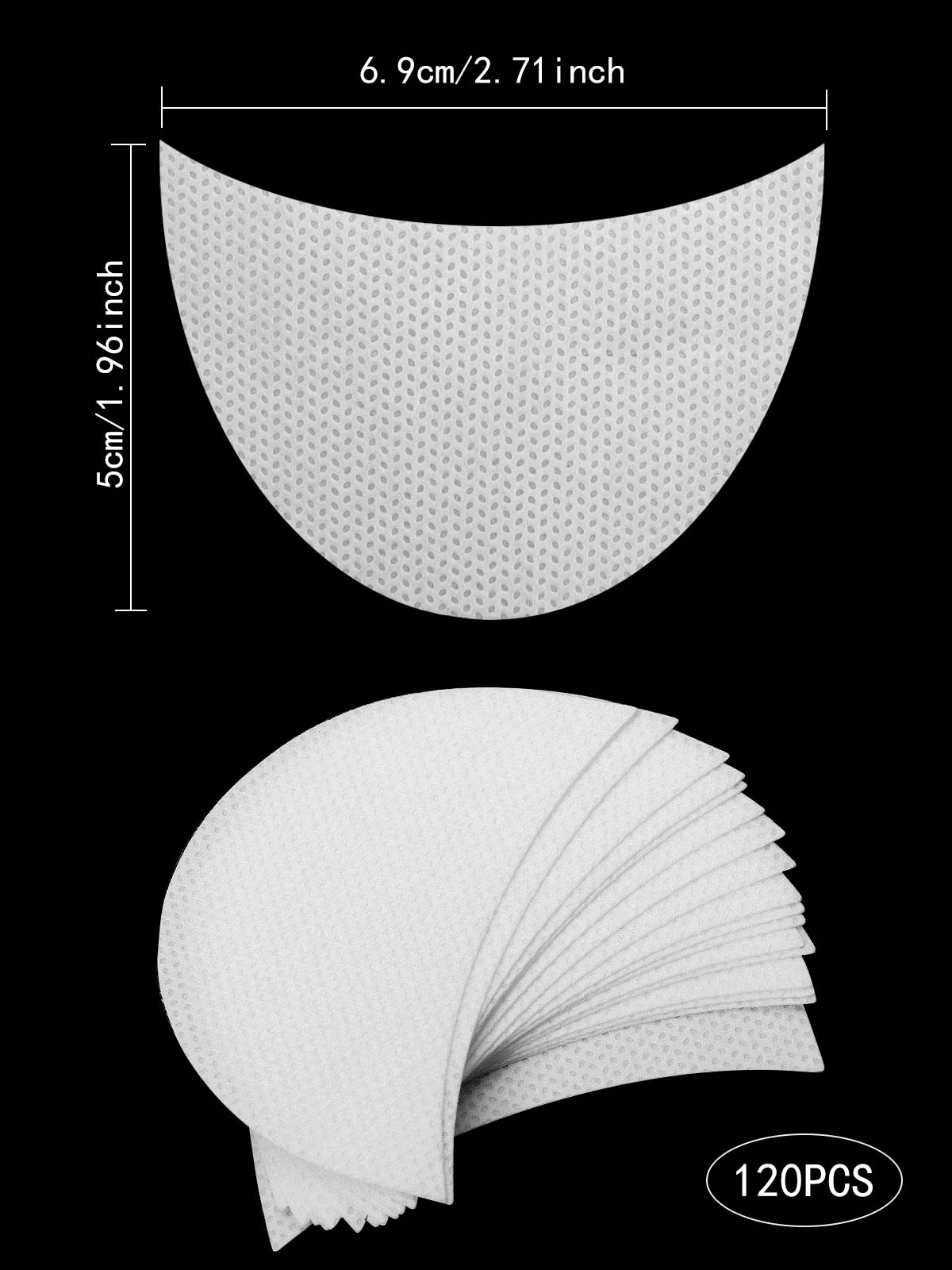 Kalolary 120 Pcs Eye Shadow Shields, Eyeshadow Pads Stencils Lint Free Under Eye Pads Eyeshadow Patches For Eyelash Extensions/Lip Makeup Beauty & Personal Care Kalolary