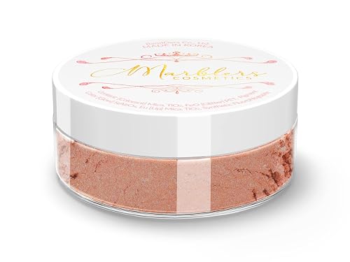 MARBLERS Fine Natural Mica Powder [Eggshell Clay] 0.11oz (3g) | Highly Pigmented | Non-Toxic, Vegan, Cruelty-Free | Eyeshadow, Body Butter, Nail Beauty & Personal Care MARBLERS