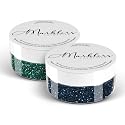 MARBLERS Twinkle Face & Body Glitter Duo [Green Garnet & Navy] 0.36oz (10g) | Non-Toxic | Vegan | Cruelty-Free | Eyeshadow, Nail Polish, Nail Art | Beauty & Personal Care MARBLERS