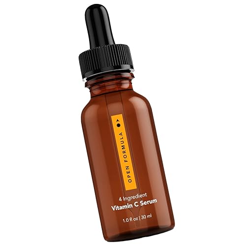 Open Formula Vitamin C 15% Solution Smooths Wrinkles & Dark Spots. Anti Aging. L-ascorbic Acid. 2 ingredients. Clean Beauty Beauty & Personal Care Open Formula