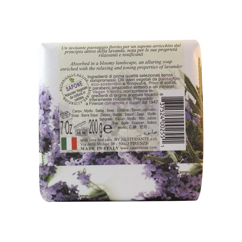 Nesti Dante Marsiglia Toscano Triple Milled Vegetal Soap, Lavanda Toscana, 7 Ounce Beauty & Personal Care Nesti Dante
