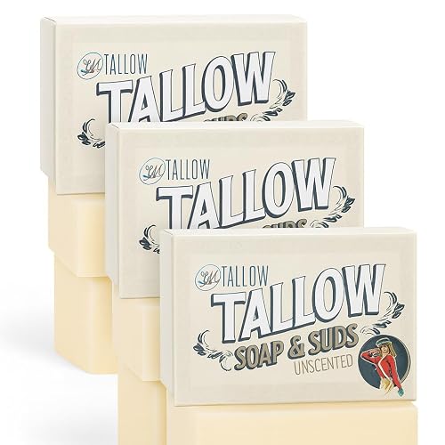 Pure Beef Tallow Soap Bar 3 Pack Beauty & Personal Care Lady May Tallow